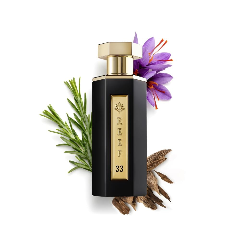 Reef 33 Perfume
Saffron, Rosemary, Oud 100 ml