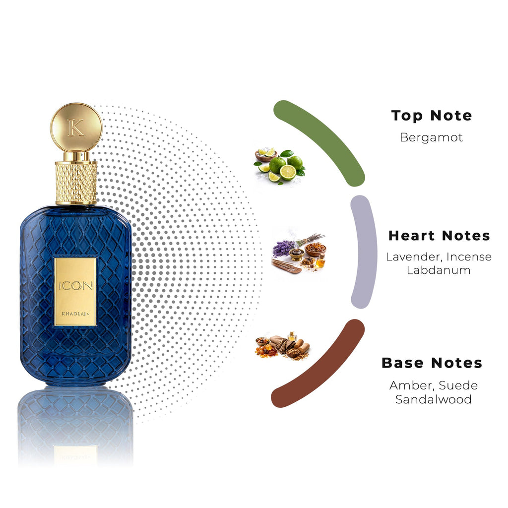 KHADLAJ ICON 100 ML EAU DE PARFUM FOR MEN Inspired by Blue de Chanel exclusif