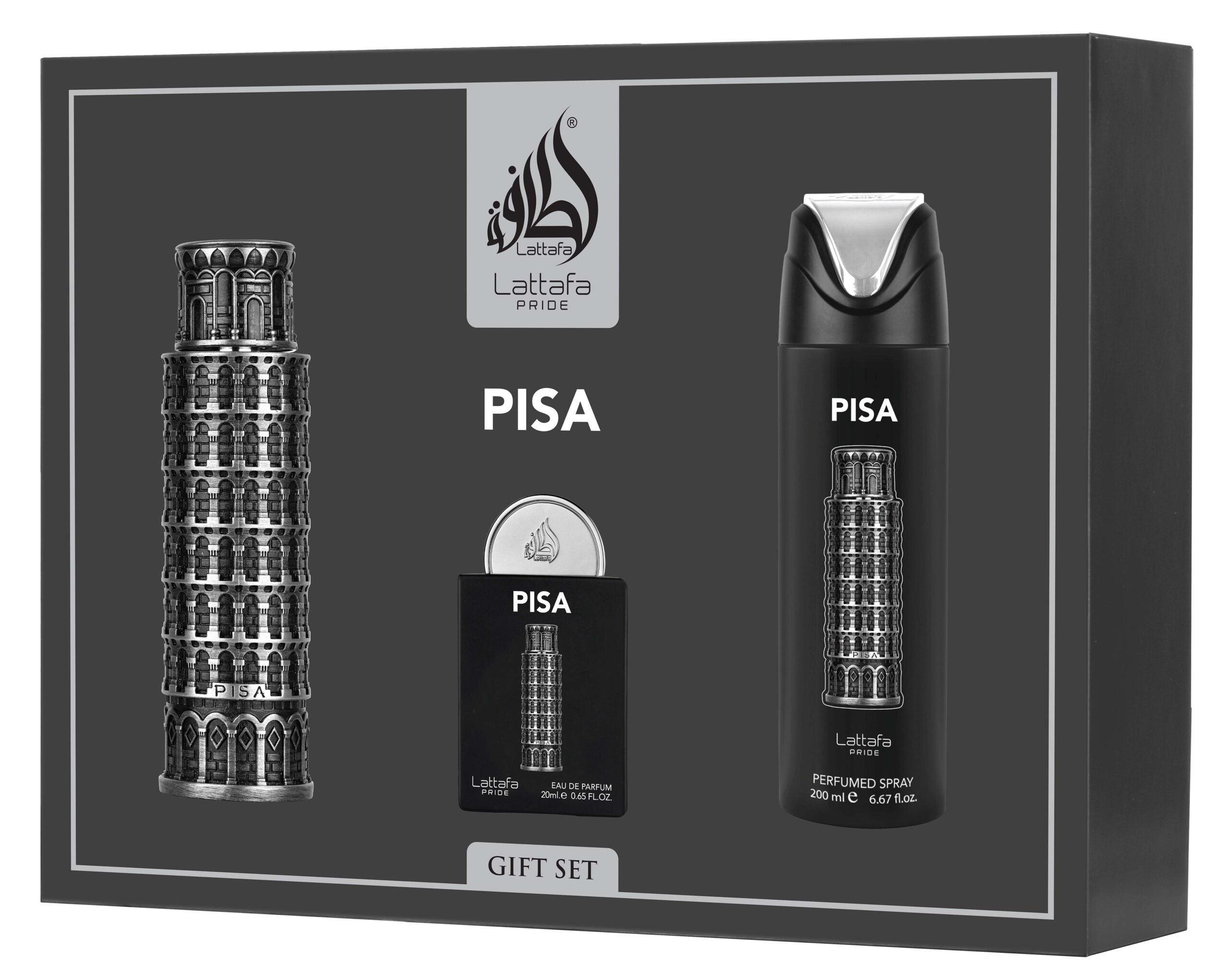 Lattafa Giftset Pisa – 3pc
